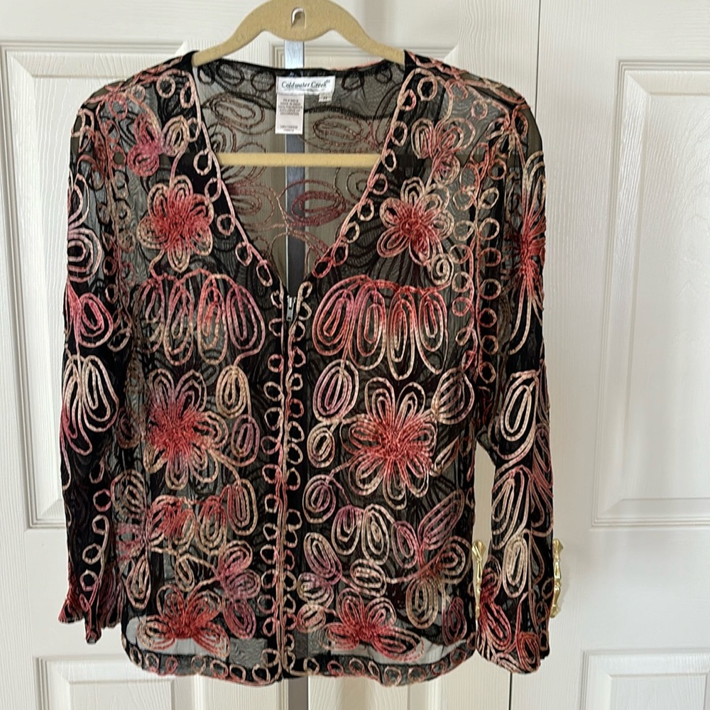 Coldwater Creek Ribbon Jacket